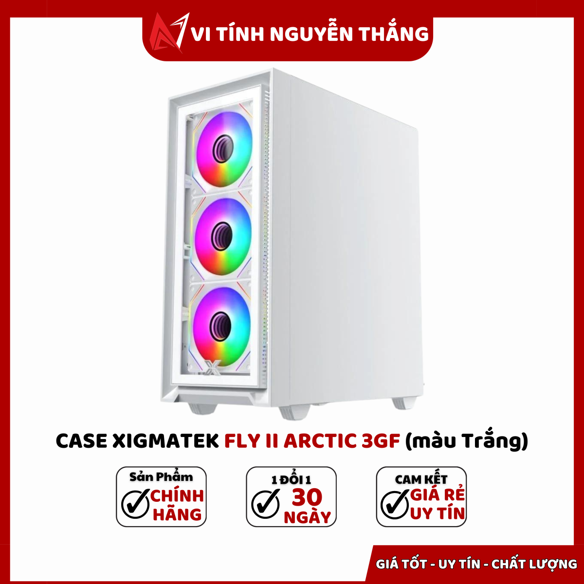 CASE XIGMATEK FLY II ARCTIC 3GF