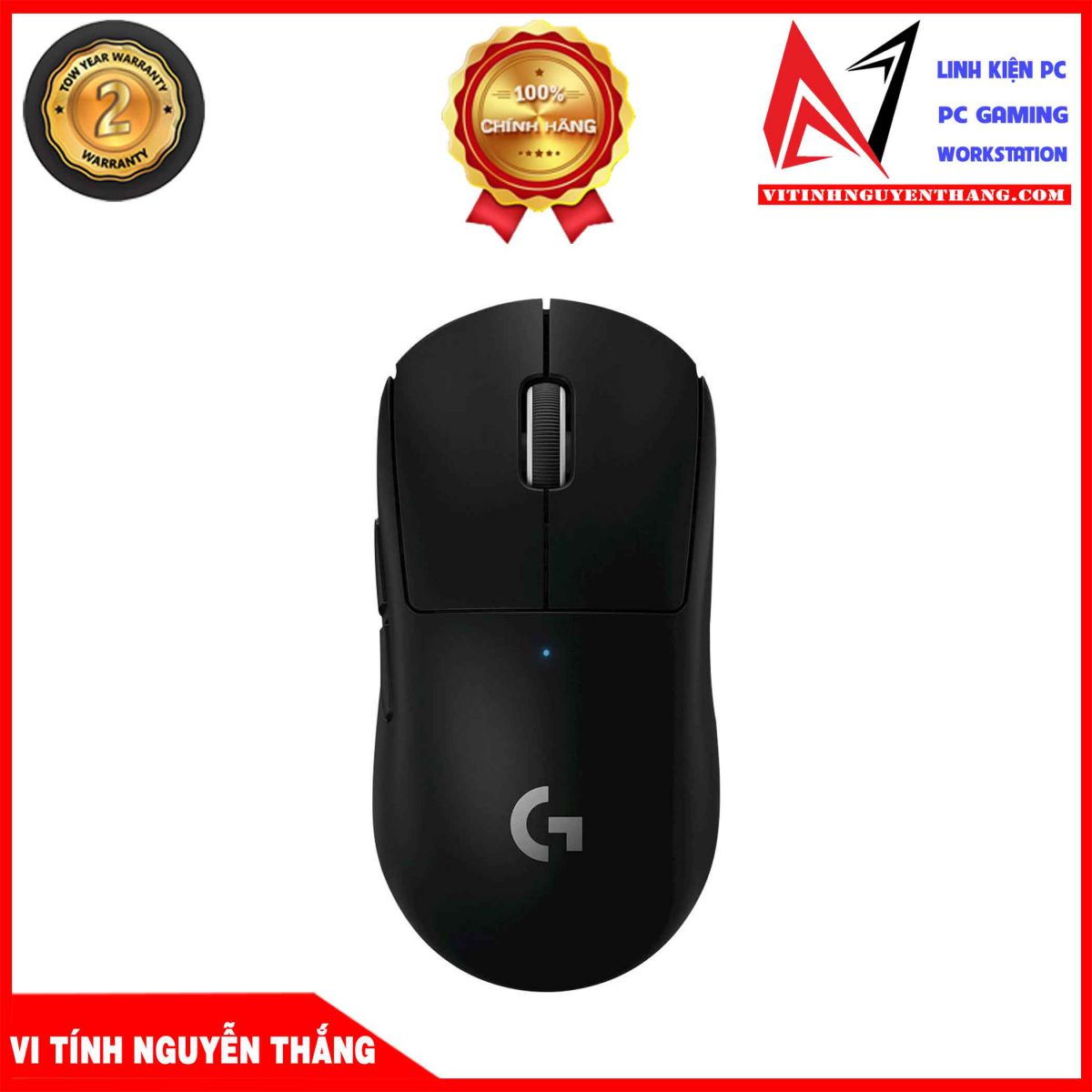 Chuột không dây logitech g pro x superlight wireless đen - vi tính nguyễn thắng