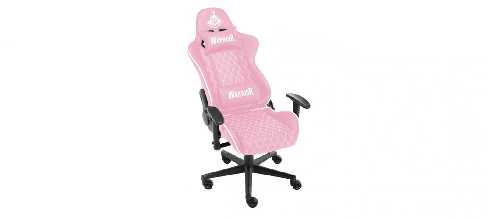 Ghế Gamer Warrior Raider Series White/Pink (WGC206) trang bị chân ghế với thiết kế giảm tiếng ồn