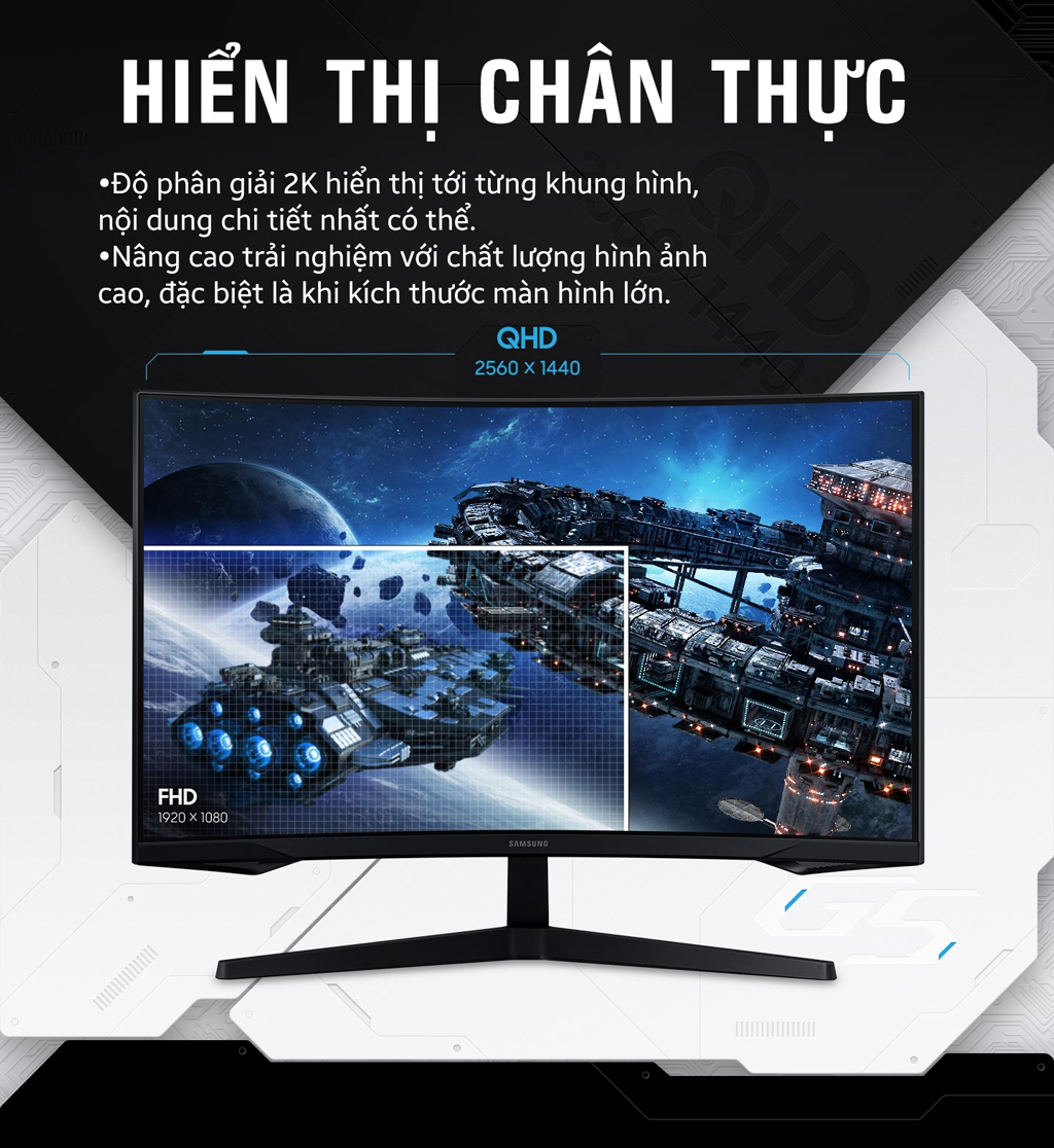 MÀN HÌNH CONG SAMSUNG LS27CG552EEXXV (27inch/ 2K/ VA/ 165Hz/ 1ms)