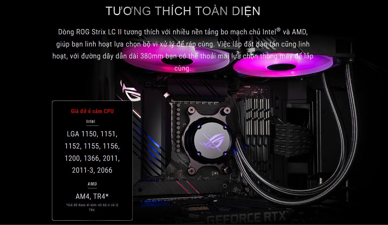 Tản nhiệt nước Asus ROG STRIX LC II 360 ARGB