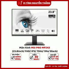 Màn hình MSI PRO MP243 (23.8Inch/ FHD/ IPS/ 75Hz/ 1Ms/ Black)