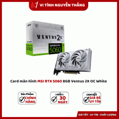 Card màn hình MSI RTX 5060 8GB Ventus 2X OC White