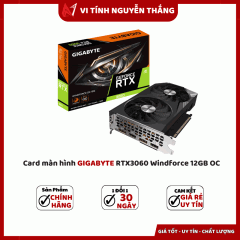Card màn hình GIGABYTE RTX3060 Windforce 12GB OC 