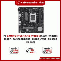 PC GAMING NTCGM AMD RYZEN 5 (A620 - RYZEN 5 7500F - RAM 16GB DDR5 - 256GB NVME - RX 6500 XT 6GB)