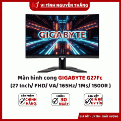 Màn hình cong GIGABYTE G27Fc (27 Inch/ FHD/ VA/ 165Hz/ 1Ms/ 1500R )