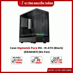Case Xigmatek Pura MS - M-ATX (Black) (EN48487) (No Fan)