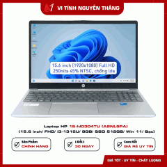 Laptop HP 15-fd0304TU (A2NL5PA) (15.6 inch/ FHD/ i3-1315U/ 8GB/ SSD 512GB/ Win 11/ Bạc)