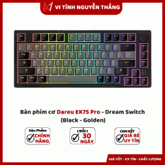 Bàn phím cơ Dareu EK75 Pro - Dream Switch (Black - Golden)