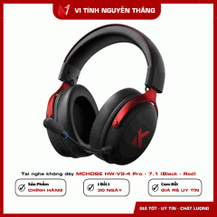 Tai nghe không dây MCHOSE HW-V9-4 Pro - 7.1 (Black - Red)