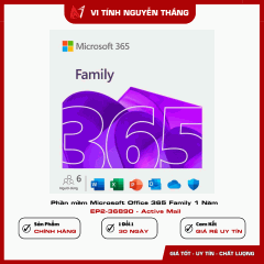 Phần mềm Microsoft Office 365 Family 1 Năm EP2-36890 - Active Mail