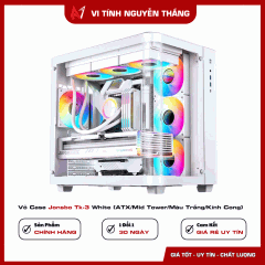 Vỏ Case Jonsbo Tk-3 White (ATX/Mid Tower/Màu Trắng/Kính Cong)