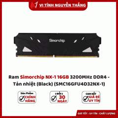 Ram Simorchip NX-1 16GB 3200MHz DDR4 - Tản nhiệt (Black) (SMC16GFU4D32NX-1)