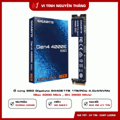 Ổ cứng SSD Gigabyte G440E1TB 1TB/PCIe 4.0x4/NVMe ( Đọc 4000 Mb/s , Ghi 3900 Mb/s)