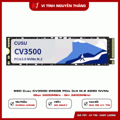 SSD Cusu CV3500 256GB PCIe 3x4 M.2 2280 NVMe (Đọc 3500MB/s - Ghi 3200MB/s)