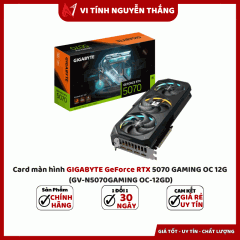 Card màn hình GIGABYTE GeForce RTX 5070 GAMING OC 12G  (GV-N5070GAMING OC-12GD)