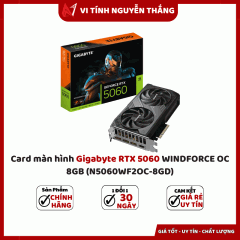 Card màn hình Gigabyte RTX 5060 WINDFORCE OC 8GB (N5060WF2OC-8GD)