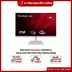 Màn hình Viewsonic VA2436-H (23.8 Inch/ IPS/ FHD/ 1Ms/ 100Hz/ Hồng)