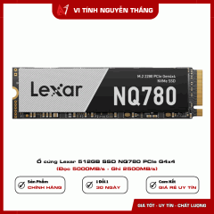 Ổ cứng Lexar 512GB SSD NQ780 PCIe G4x4 (Đọc 5000MB/s - Ghi 2500MB/s)