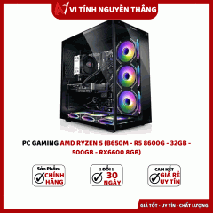 PC GAMING AMD RYZEN 5 (B650M - R5 8600G - 32GB - 500GB - RX6600 8GB)