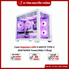 Case Segotep LUMI II WHITE TYPE-C (MATX/Mid Tower/Màu Trắng)