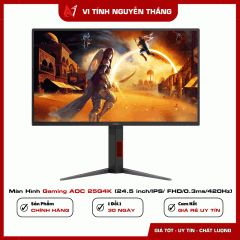 Màn Hình Gaming AOC 25G4K (24.5 inch/IPS/ FHD/0.3ms/420Hz)