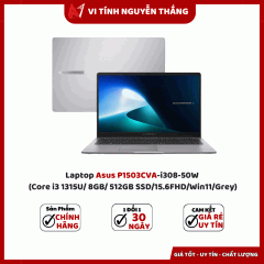 Laptop Asus P1503CVA-i308-50W (Core i3 1315U/ 8GB/ 512GB SSD/15.6FHD/Win11/Grey)