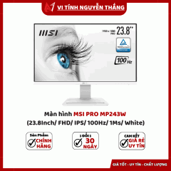 Màn hình MSI PRO MP243W (23.8Inch/ FHD/ IPS/ 100Hz/ 1Ms/ White)