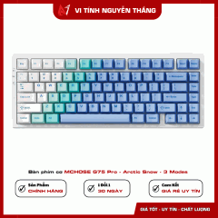 Bàn phím cơ MCHOSE G75 Pro - Arctic Snow - 3 Modes