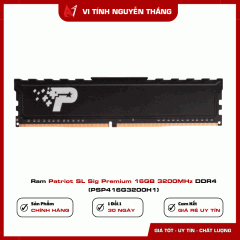 Ram Patriot SL Sig Premium 16GB 3200MHz DDR4 (PSP416G3200H1)