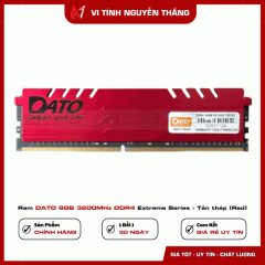 Ram DATO 8GB 3200MHz DDR4 Extreme Series - Tản thép (Red)