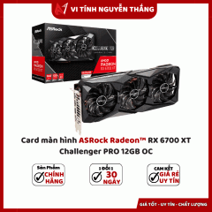 Card màn hình ASRock Radeon™ RX 6700 XT Challenger PRO 12GB OC