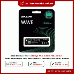 SSD HikSemi Wave 256gb M.2 2280 PCIe 3.0x4 (Đọc 2280MB/s, Ghi 1800MB/s) - (HS-SSD-WAVE(P) 256G)