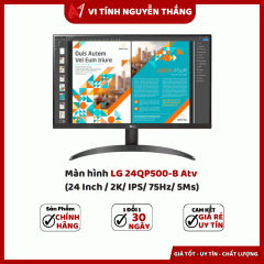  Màn hình LG 24QP500-B Atv (24 Inch / 2K/ IPS/ 75Hz/ 5Ms)