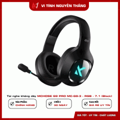 Tai nghe không dây MCHOSE G9 PRO MC-G9-3 - RGB - 7.1 (Black) (Giữ lại Box để bảo hành)