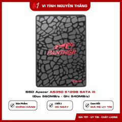 SSD Apacer AS350 512GB SATA III (Đọc 560MB/s - Ghi 540MB/s)