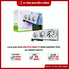 Card màn hình MSI RTX 5060 Ti 16GB GAMING TRIO OC GDDR7 WHITE 