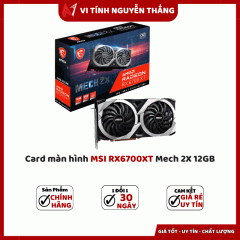 Card màn hình MSI RX6700XT Mech 2X 12GB