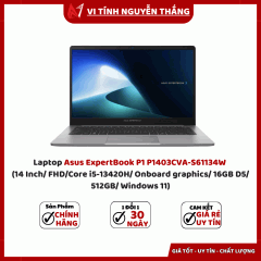 Laptop Asus ExpertBook P1 P1403CVA-S61134W (14 Inch/ FHD/Core i5-13420H/ Onboard graphics/ 16GB D5/ 512GB/ Windows 11)