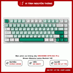 Bàn phím cơ không dây MCHOSE G75-9A Pro Green Matcha Latte Switch V2
