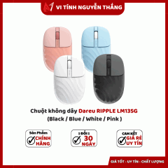 Chuột không dây Dareu RIPPLE LM135G (Black / Blue / White / Pink )