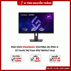 Màn hình ViewSonic VX2758A-2K-PRO-4 (27 inch/ 2K/ Fast IPS/ 180Hz/ 1ms)