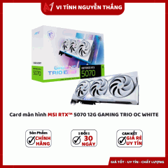 Card màn hình MSI RTX™ 5070 12G GAMING TRIO OC WHITE