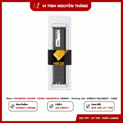Ram HIKSEMI HIKER 16GB 3200MHz DDR4 - Không tản (HSC416U32Z1 16G)