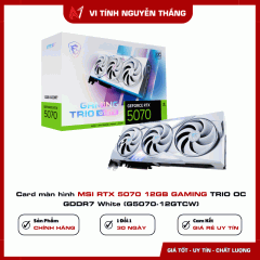 Card màn hình MSI RTX 5070 12GB GAMING TRIO OC GDDR7 White (G5070-12GTCW)
