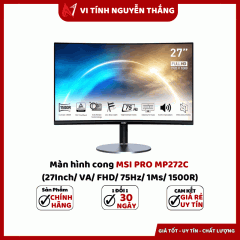 Màn hình cong MSI PRO MP272C (27Inch/ VA/ FHD/ 75Hz/ 1Ms/ 1500R)