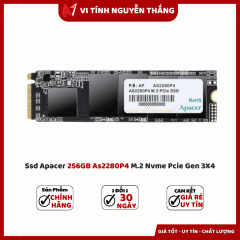 SSD Apacer 256GB As2280P4 M.2 Nvme Pcie Gen 3X4