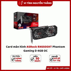 Card màn hình ASRock RX6500XT Phantom Gaming D 4GB OC