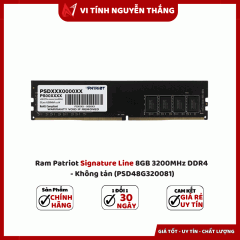 Ram Patriot Signature Line 8GB 3200MHz DDR4 - Không tản (PSD48G320081)