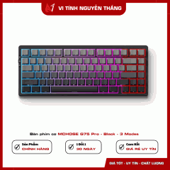 Bàn phím cơ MCHOSE G75 Pro - Black - 3 Modes